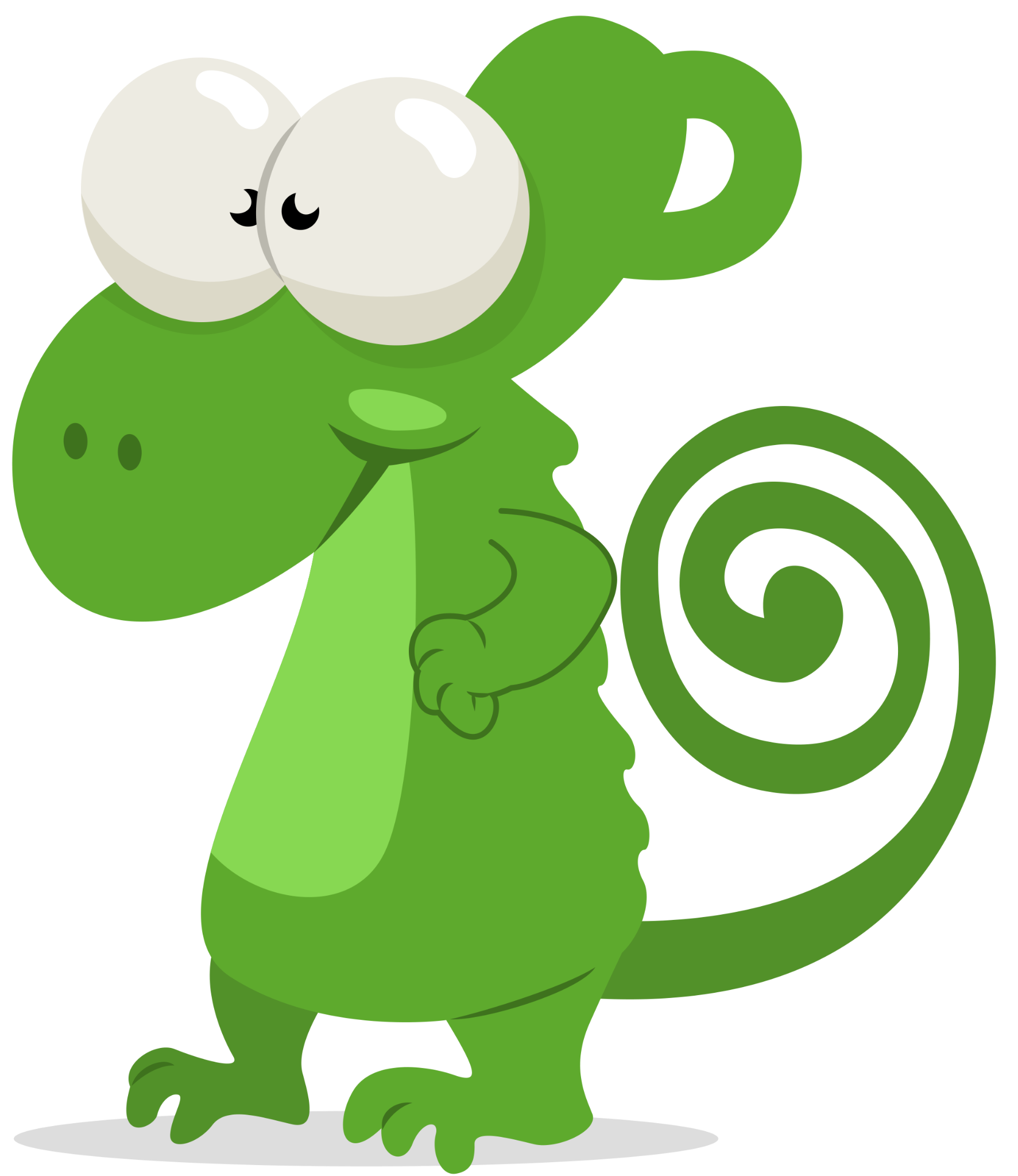 Caméléon, personnage vert de l’univers Caboux-Tchoux